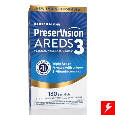 Areds3 Preservision con complejo B para el cuidado de la mácula.