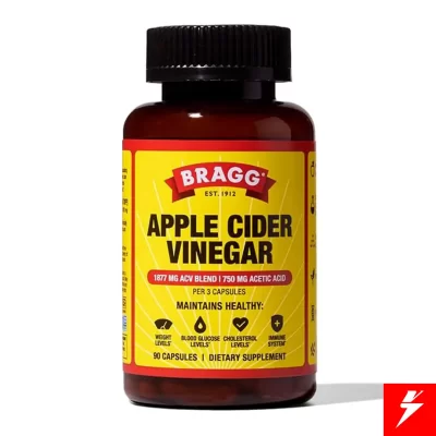 Vinagre de sidra de manzana en cápsulas con vitamina D y zinc